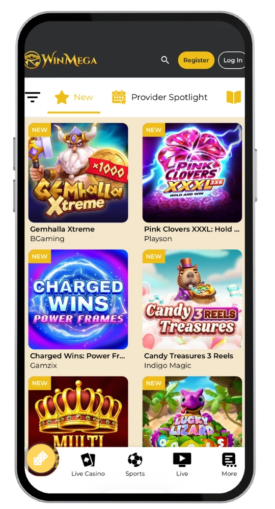 Win Mega mobil